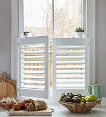 Luxury Custom Café Style Wooden Shutters for Kitchen & Living Rooms
